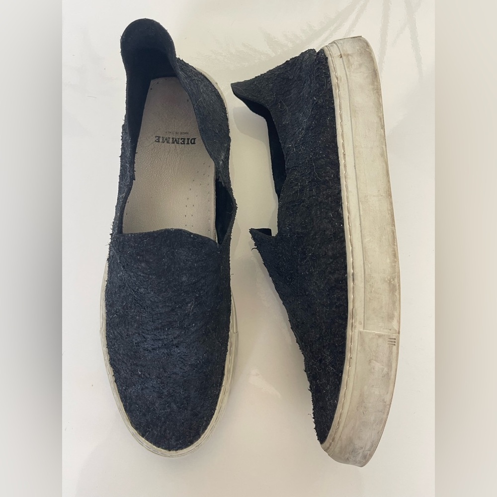 Diemme Black Slip-On Loafers for Men